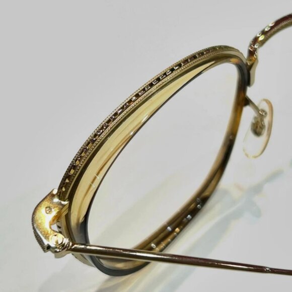 OLIVER PEOPLES TK-9 OPTICAL OV1321T in Gold/ Tuscany Tortoise MSRP$690 - Picture 11 of 13